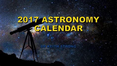 2017 Astronomy Events Calendar Event Calendar Astronomy