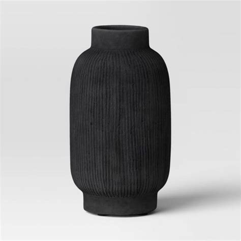 Threshold Tall Ceramic Vase Black In 2023 Ceramic Vase Large Ceramic