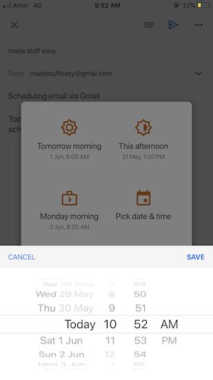 How To Schedule Gmail To Send Later At Specific Time Made Stuff Easy