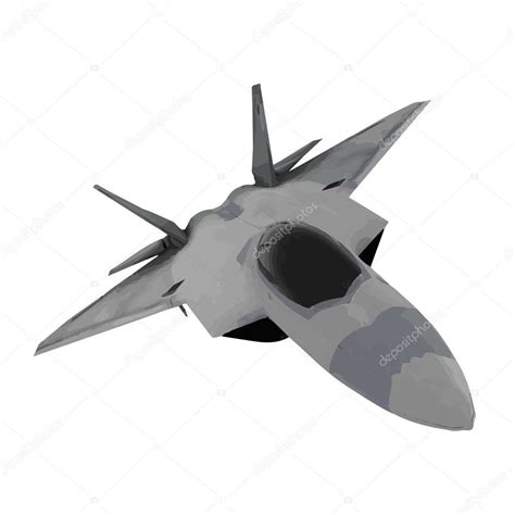Fighter Jet Vector Image — Stock Vector © Icetray 100572032
