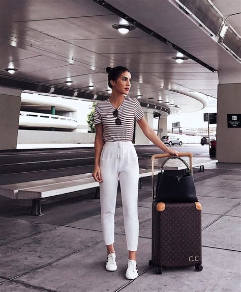 6 outfits to wear to the airport comfy travel outfit fashion travel outfit flight outfit