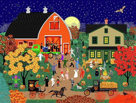 Halloween Barn Dance Digital Art By Mark Frost Fine Art America