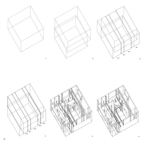 I was tasked with drafting the plans by hand, making a 1/16 model of the house, and diagramming the house. 5 architects eisenman 1.jpg (4000×4024) | Peter eisenman ...