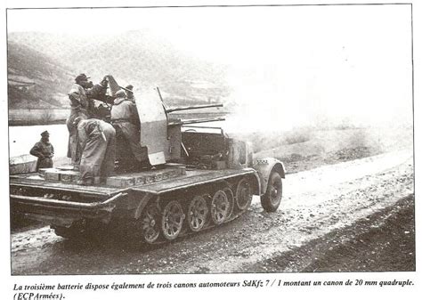 Flak Abteilung Détachement De Dca Pzdiv Type 44