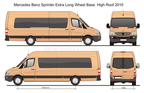 Mercedes Sprinter Mwb High Roof Cargo Van L2h2 2017 Editorial