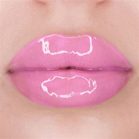Pink Lip Gloss Lips