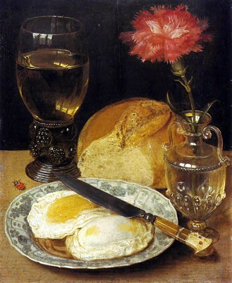 Still Life With Carnation And Eggs Georg Flegel 1600 Still Life