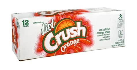 Crush Orange Diet Caffeine Free Orange Soda 12 Pack Hy