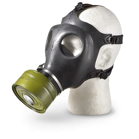 New Israeli Military Surplus Adult Gas Mask Black Brown 61400 Gas