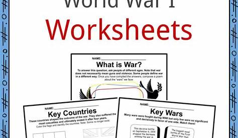 Battles of World War I Facts, Worksheets & Causes of WWI For Kids