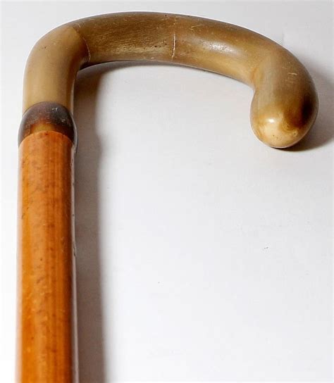 A Early Th Century Sectional Horn Handled Walking Cane Probably