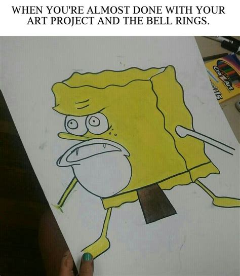 Art Class Spongegar Primitive Sponge Caveman Spongebob Know