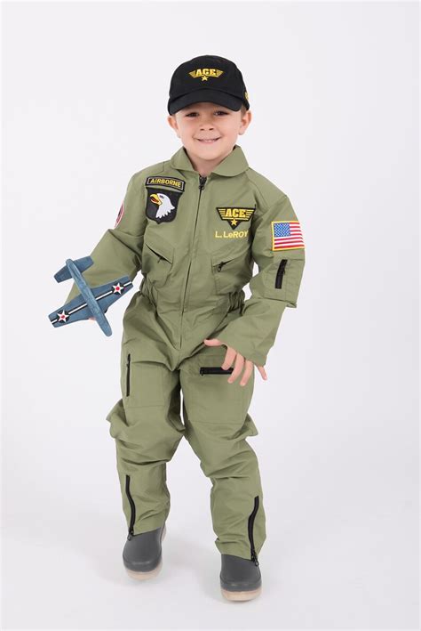 Kids Fighter Pilot Uniform Costume Personalized Etsy