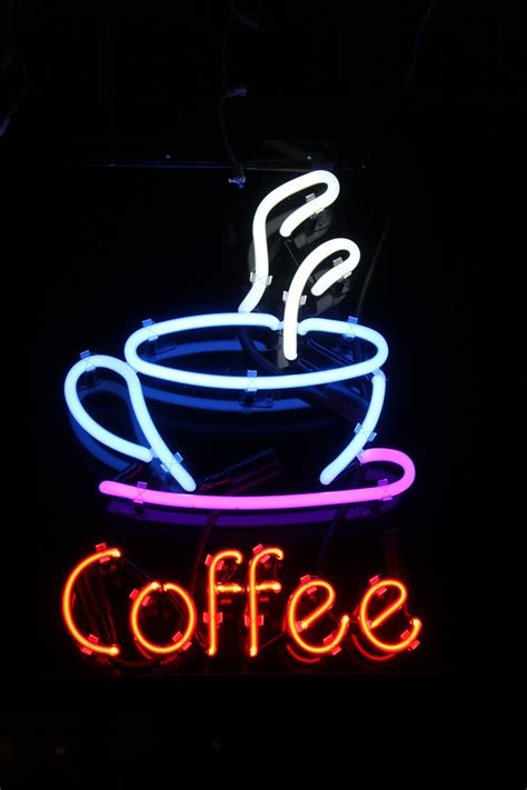 Coffee Neon Sign Png Download This Free Picture About Neon Sign