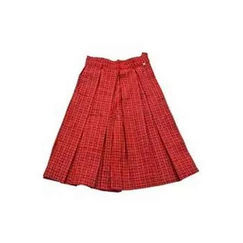 Red Check Summer School Uniform Skirt At Rs 250 In Haldwani Id