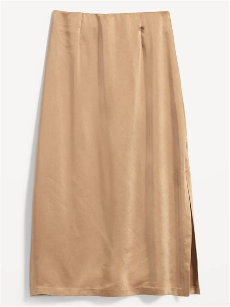 High Waisted Satin Maxi Skirt Old Navy