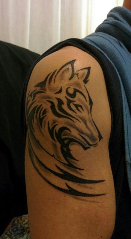 Tribal Wolf Tattoo My First Tattoo
