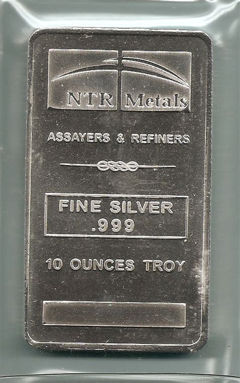 10 Ounce Silver Bars And Ingots Ten Troy Oz Size Buy 999 Pure