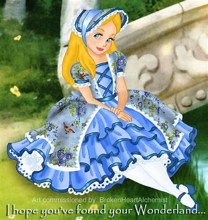 Wonderland Alice Disney Ladies Cartoon Leading Princess