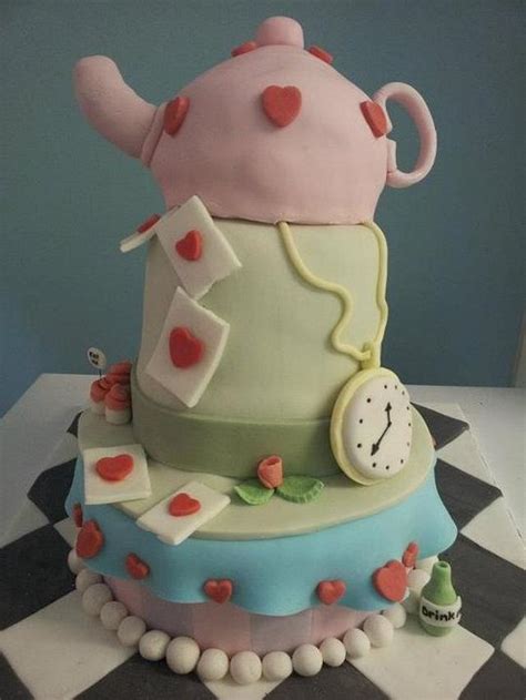 Mad Hatters Tea Party Cake By Emzcakes Cakesdecor