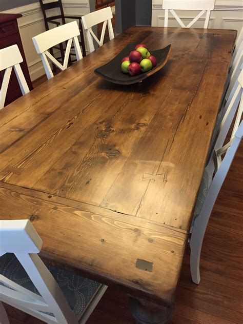 Rustic Wood Plank Dining Table