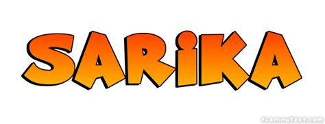 Sarika Logo | Free Name Design Tool from Flaming Text