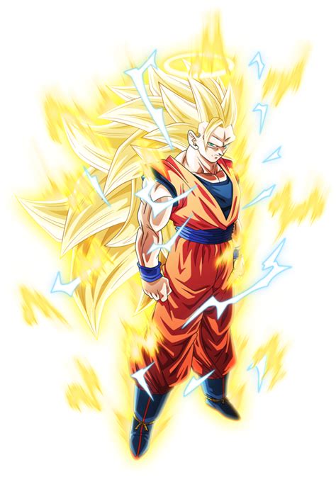Super Saiyan 3 Goku Goku Super Saiyan Aura 750x1065 Png Download