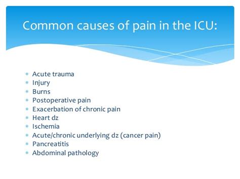 Pain In The Icu