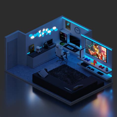 Artstation 3d Gaming Setup