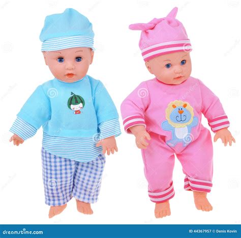 Two Baby Dolls Stock Image Image Of Background Marionette 44367957