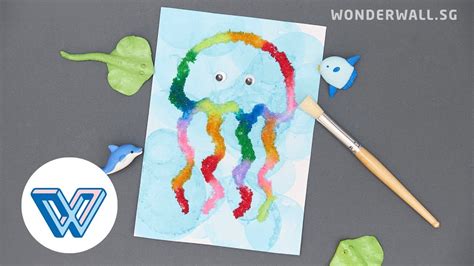 Your Kids Will Be Amazed By This Jellyfish Salt Painting Youtube