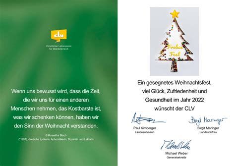 Weihnachtswünsche 2021 Clv Der Lehrerverein