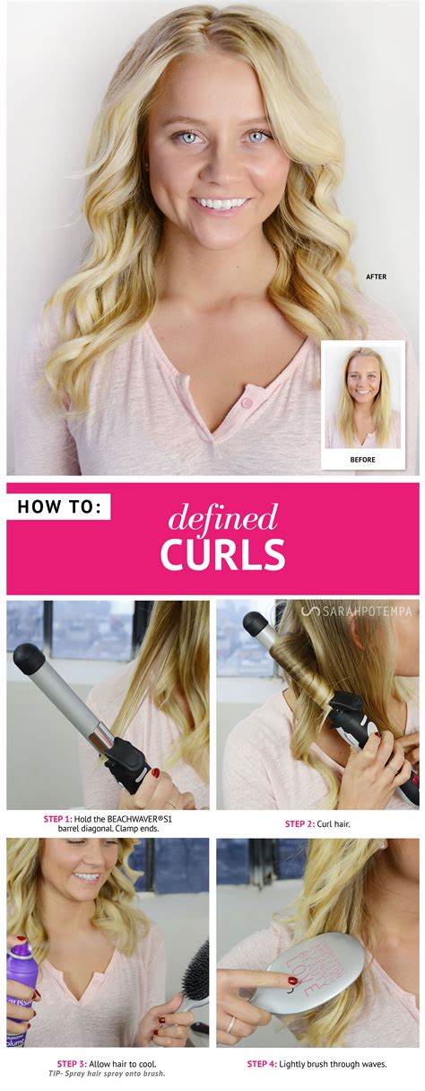 Defined Curls How To Using The Beachwaver S1 Thick Hair Problems