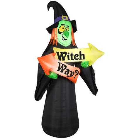 Gemmy 698 Ft Lighted Witch Halloween Inflatable In The Halloween
