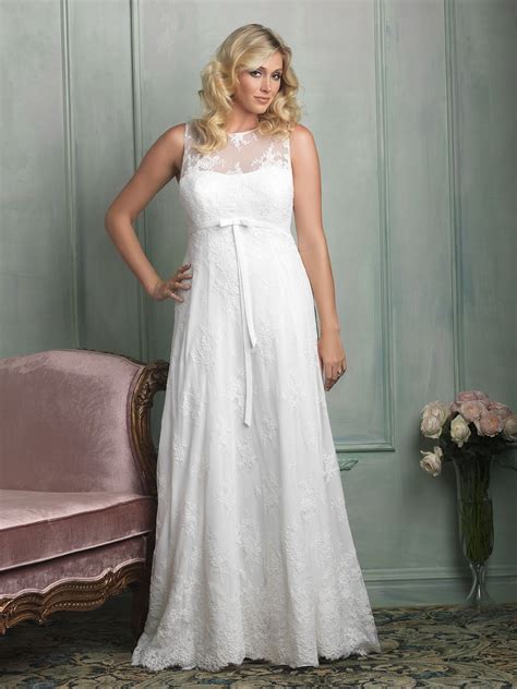 Beach Country Bridal Gown Empire Maternity Wedding Dress Sheer Back