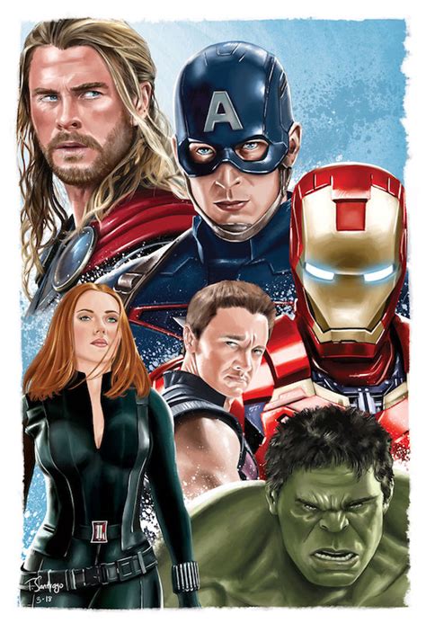 Avengers — Tony Santiago Art
