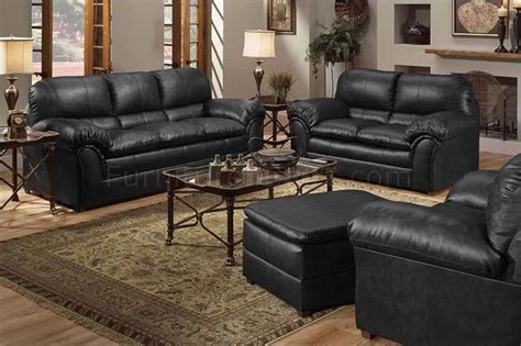 Shop wayfair for all the best sofa & loveseat living room sets. Black Bonded Leather Contemporary Sofa & Loveseat Set