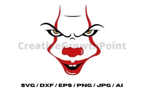 Pennywise Svg Png  Dxf Ai Eps Cricut Machine Etsy