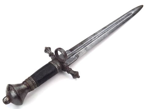 Rare 15th 16th C German Saxon Knight Left Hand Dagger