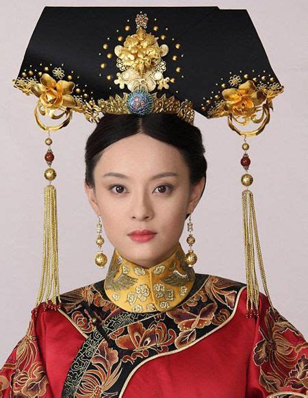 Qing Dynasty Imperial Consort Headdress Chinese Fashion For Women In