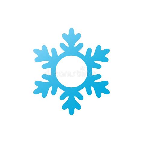 Floco De Neve ícone Do Vetor Símbolo Do Natal Floco De Neve Do