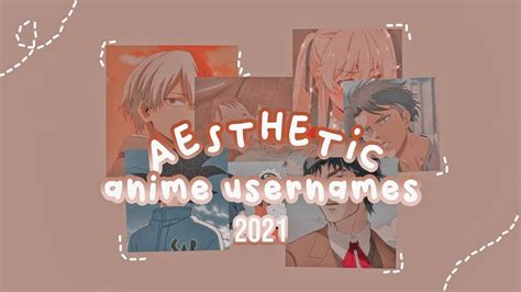 🥛 25 Anime Aesthetic Usernames Fillers ¦ 2021 Youtube