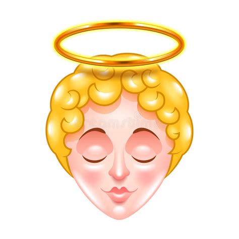 Angel Face Isolated Vector Stock Vector Illustration Of Angels