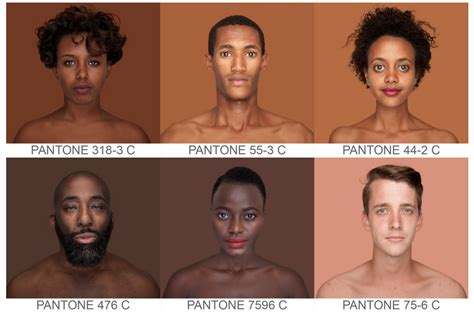 Pantone Skin Tone Project Shows Spectrum Of Diversity Human Skin