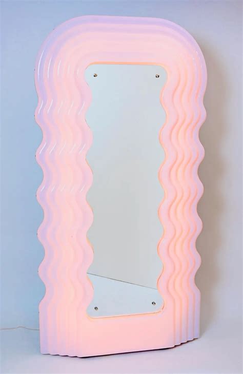pink ‘ultrafragola mirror designed by ettore sottsass for poltronova italy mirror designs