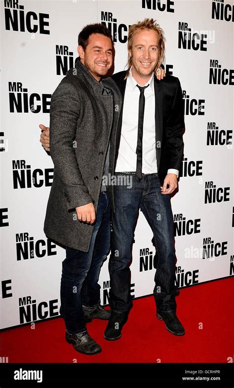 Rhys Ifans Right And Danny Dyer Arriving For The Mr Nice Uk Premiere