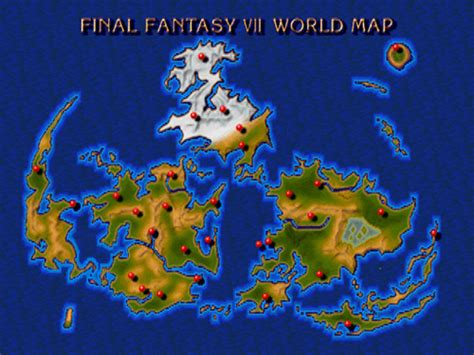 Image Ffvii World Map Final Fantasy Wiki Fandom Powered By Wikia