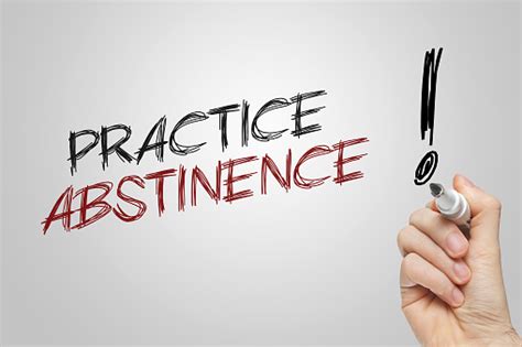 Hand Writing Practice Abstinence Stock Photo Download Image Now