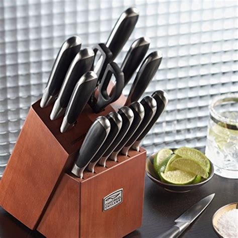 Chicago Cutlery Belden 15 Piece Premium Kitchen Knife Set With Cherry