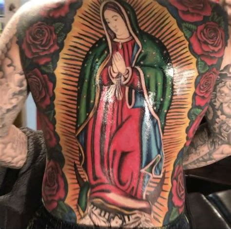 S A Man S Giant Virgen De Guadalupe Tattoo Took Months Over 4 000 To Complete